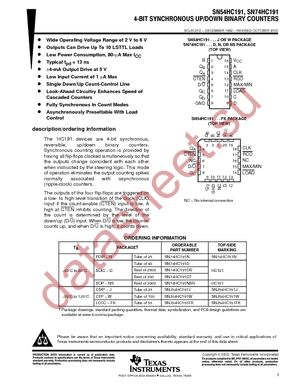 SN74HC191N datasheet  